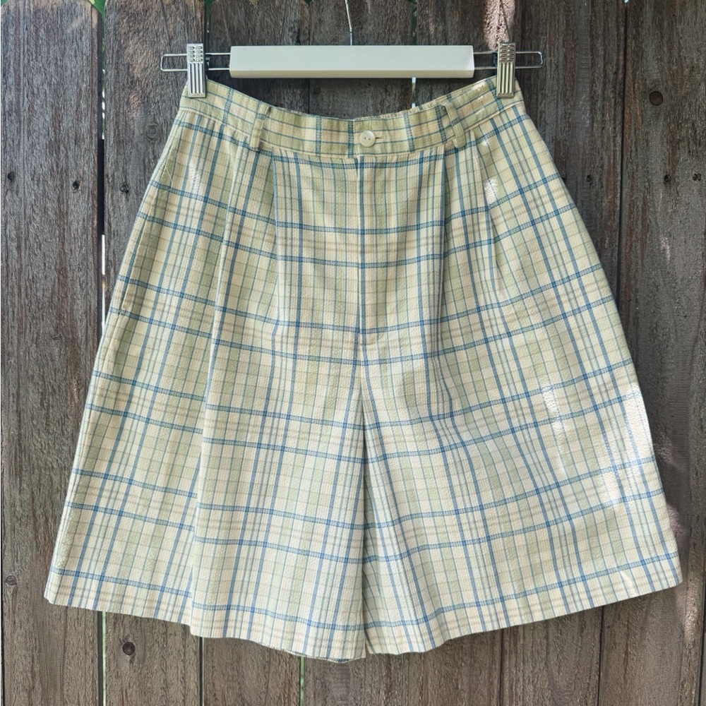 Plaid High Waist Women Shorts